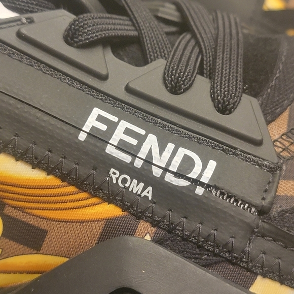 Fendance Fendi Flow sneaker 2022, suede Street Style. main image 8